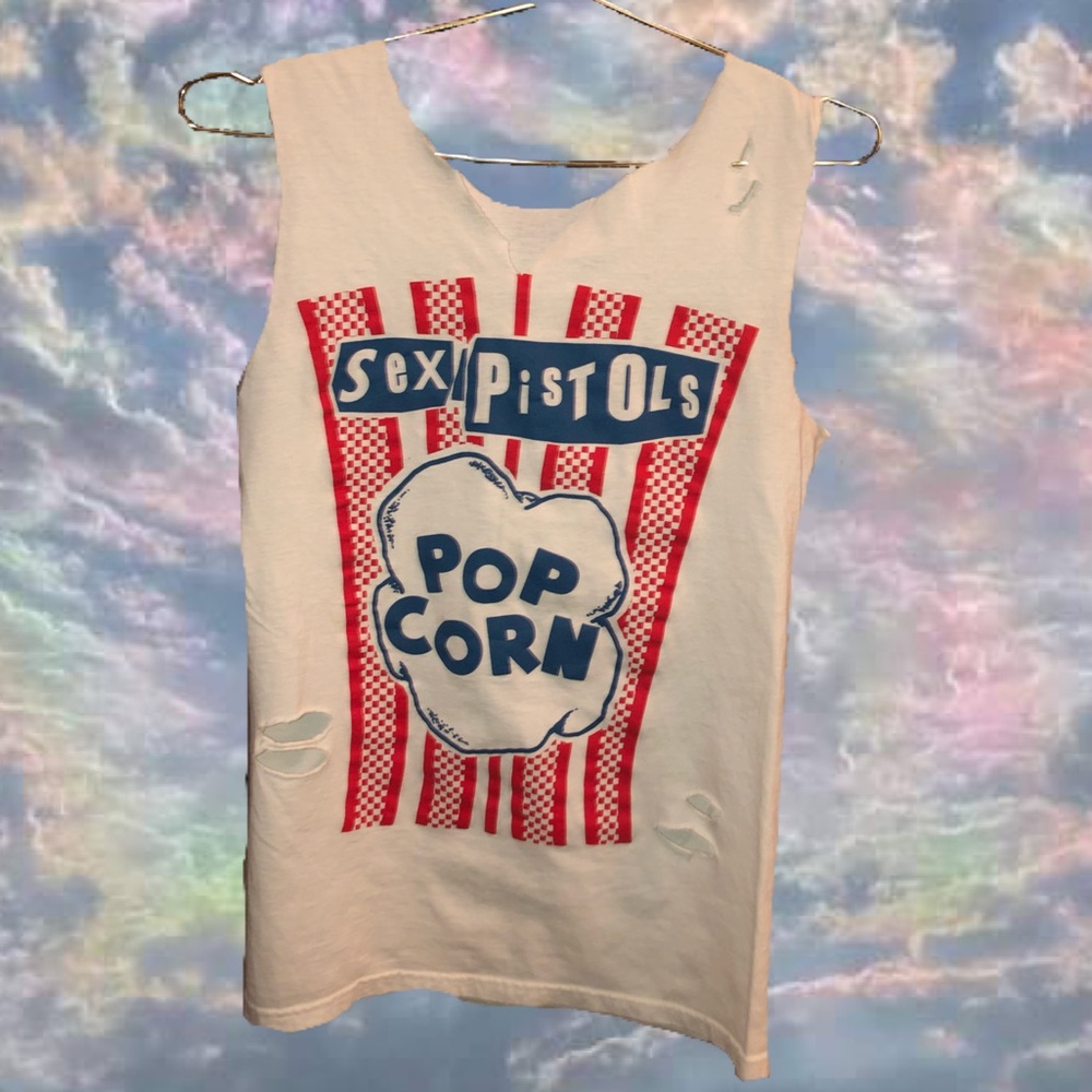 #sexpistols #popcorn #thrashed t-shirt dress